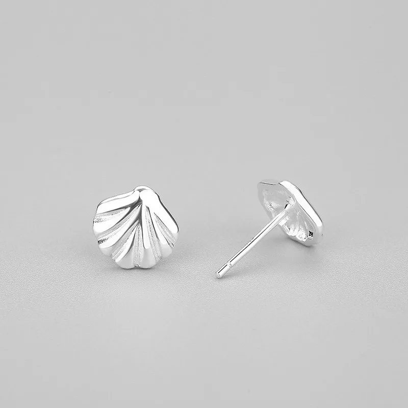Серьги гвоздики женские серебряные характерные Простые Ювелирные украшения для