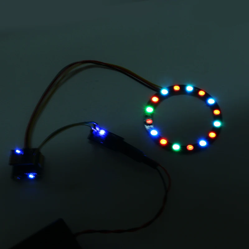 ESP8266 ESP-01 ESP-01S WS2812 RGB светодиодный светильник модуль для Arduino ESP 01 контроллер адаптер модуль электронный DIY Kit