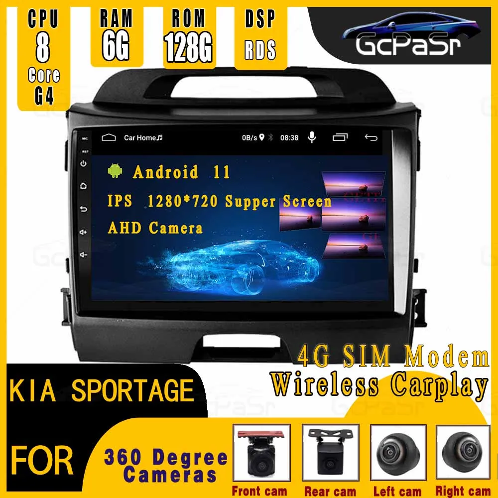 Автомагнитола для KIA Sportage 2010 2011 2012 2013 2014 2016 Android 2 Din|Автомагнитолы| |