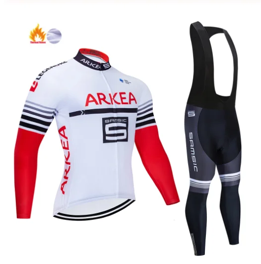 Командная велосипедная Джерси ARKEA 2020 с длинным рукавом 19D нагрудник MTB одежда