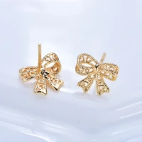 diy earrings lace cut out love butterfly earrings with earpins copper plated genuine gold earhooks are used for diy necklaces