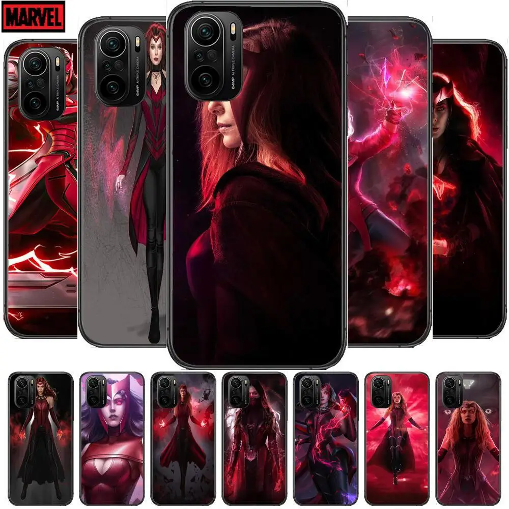 

Superhero Scarlet Witch Phone Case For xiaomi redmi POCO F1 F2 F3 X3 Pro M3 9C 10T Lite NFC Black Cover Silicone Back Prett mi 1
