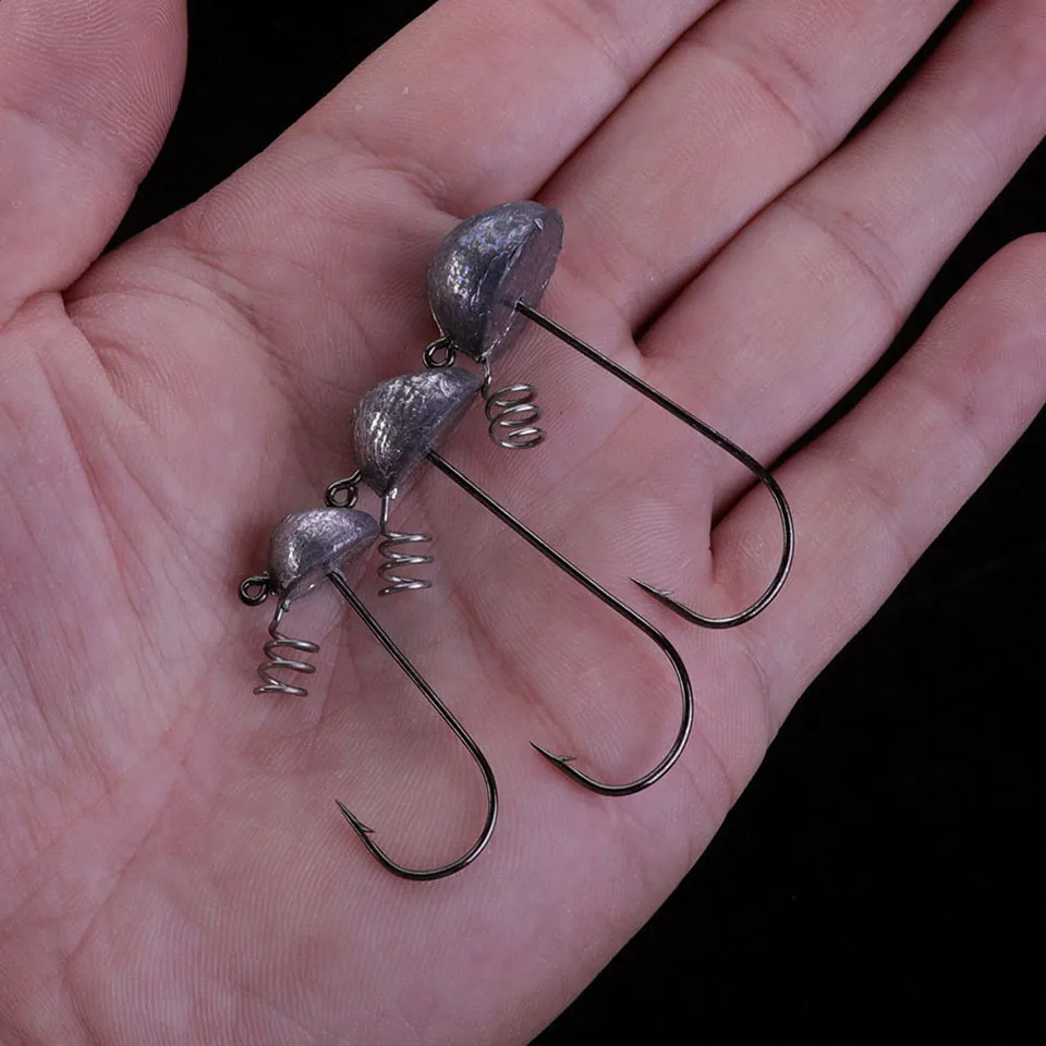Ходить Рыбы 5 шт./лот Jig Head бронзовых морских рыболовных крючков 5g 10g 1 стоьте вверх