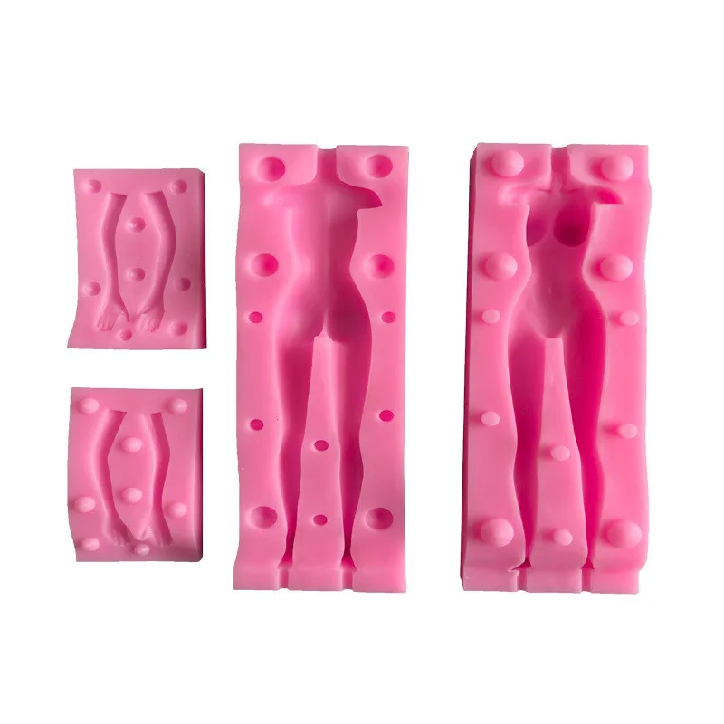 

Silicone Polymer Clay Molds Doll Body Shaped Art Sculpture Model DIY 3D Handmade Making Clays&Doughs Plaster Resin Silicone Mold