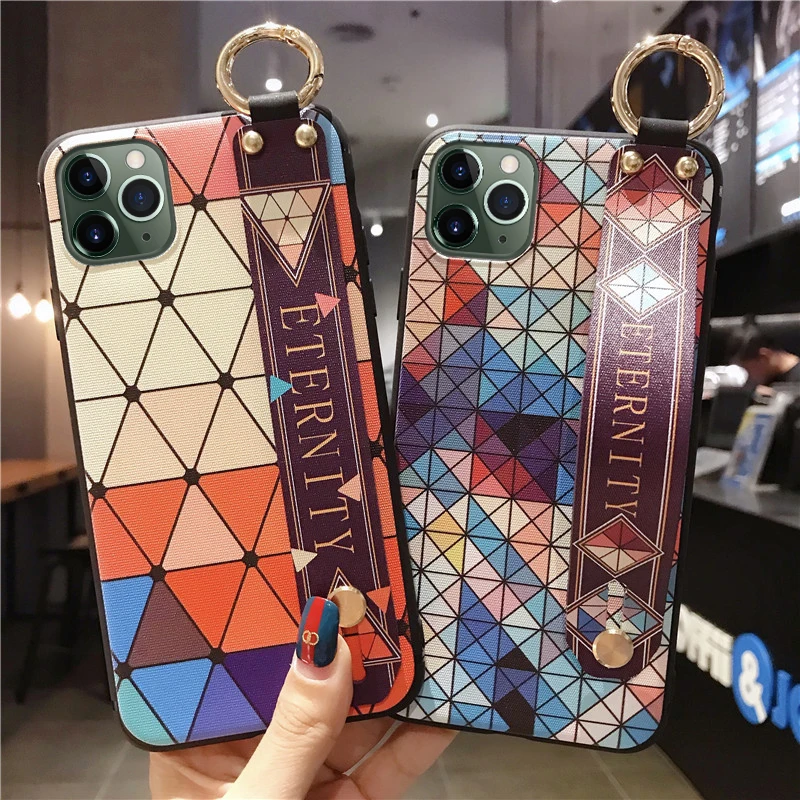 Чехол на запястье для iPhone 11 Pro X XS Max мягкий силиконовый чехол заднюю панель 7 8 6S Plus