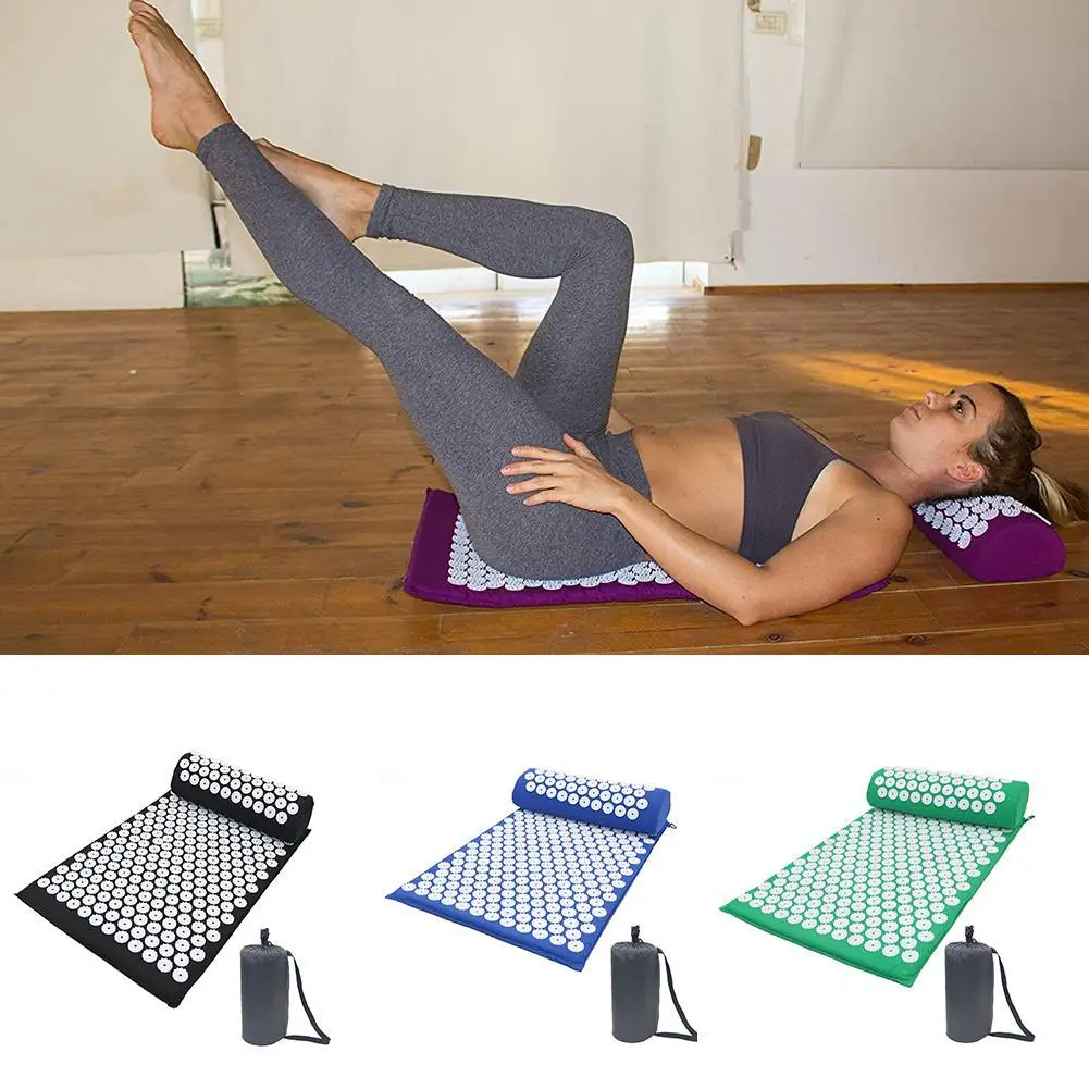 Массажер для йоги (прибл. 66*42 см) подушка Шакти-коврик акупрессурный коврик с