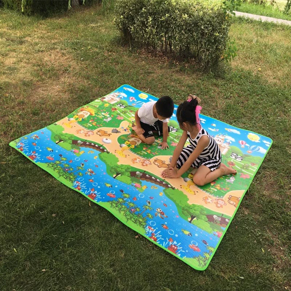 Детская игрушка ползающая головоломка тонкие игровые коврики 150X180X0,5 см двухсторонний младенец 59X70IN коврик толстый коврик игровой