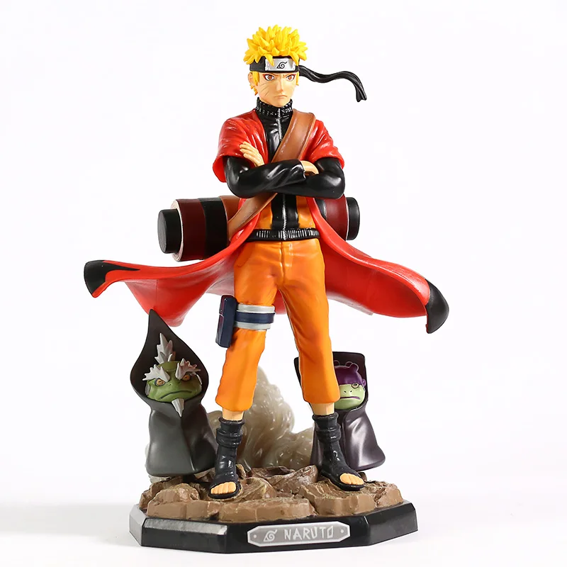Наруто Shippuden GK Uzumaki Наруто Sennin режим с Сима фукасаку ПВХ Статуя Фигурка Коллекционная модель игрушки