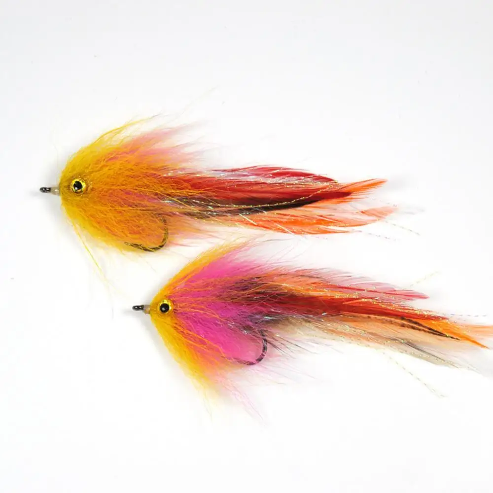 

Feather Sharp Hook Trout Salmon Steelhead Pike Streamer Fly Fishing Flies Tool