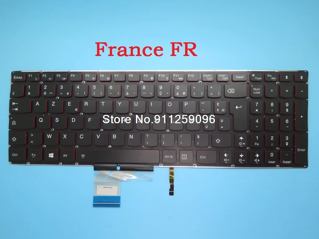 

Keyboard For Lenovo Y50 Y50-70 Touch U530 Y50-80 Touch Y70-70 Y70-80 Spain SP France FR Germany GR Arabia AR Backlit