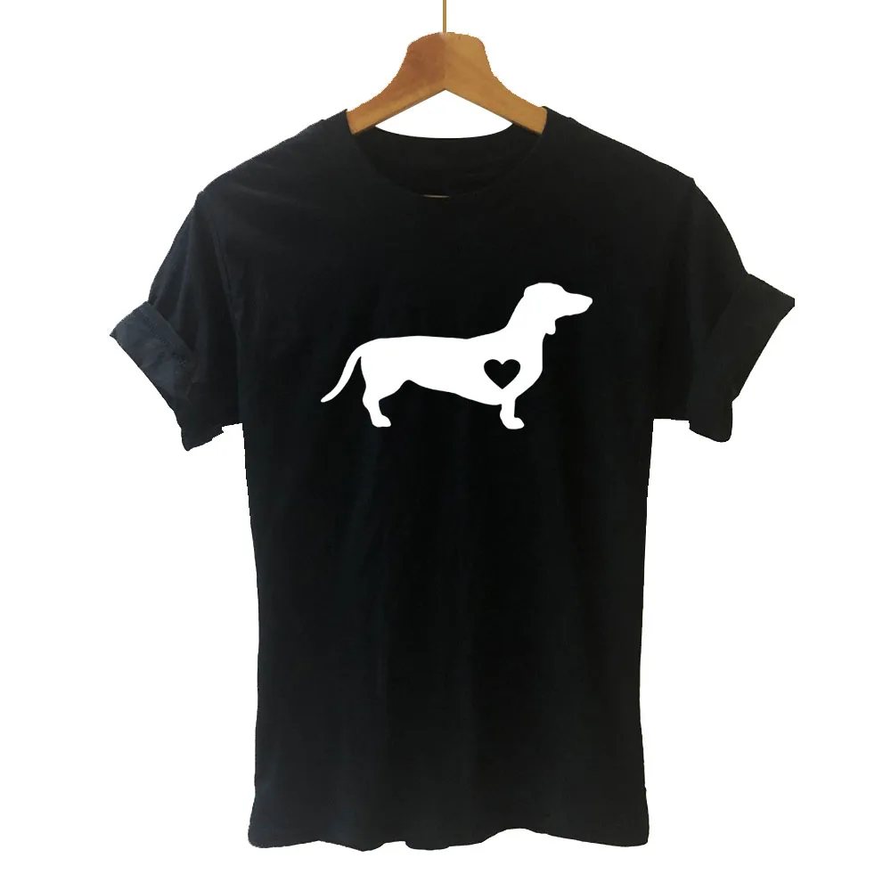 

Dachshund Dog Wiener Letters Printed Animal T Shirt Funny Teeshirt Women Clothing Casual Short Sleeve Tops Tees