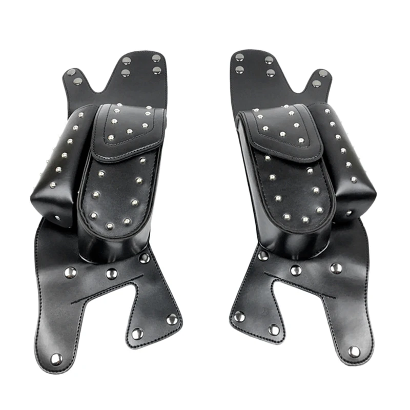 

Motorcycle Engine Crash Bar Saddlebag Guard Bag for Touring Road King Toolkit with Water Bottle Holder