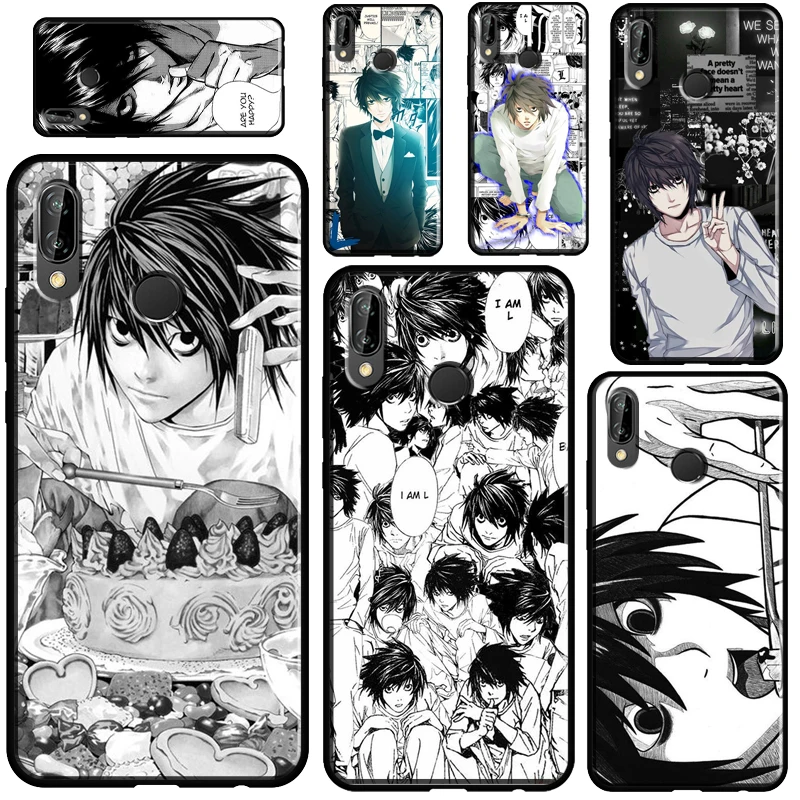 

Чехол DEATH NOTE L Lawliet для Huawei P20 P40 P30 Pro Mate 20 Lite Nova 5T P Smart 2019 2021 Honor 10i 9X 8X