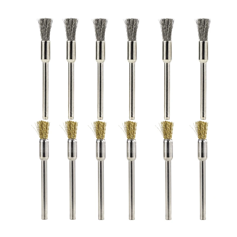 

36pcs Polishing Wire Brush Set Wheel Drill Grinder Steel Wire Wheel Brush for Dremel Mini Drill Rotary Tools Accessories