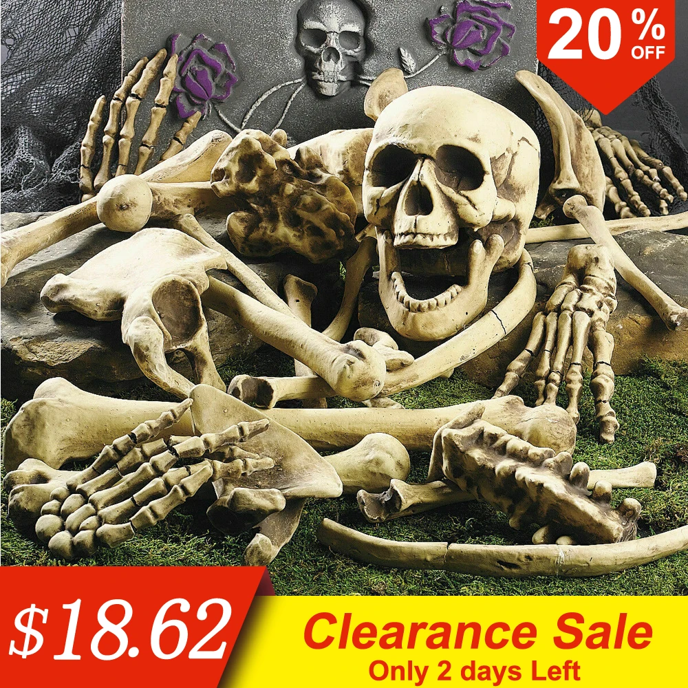 Скелеты для хэллоуина 27 шт. скелет череп дом с привидениями реквизит ужасов
