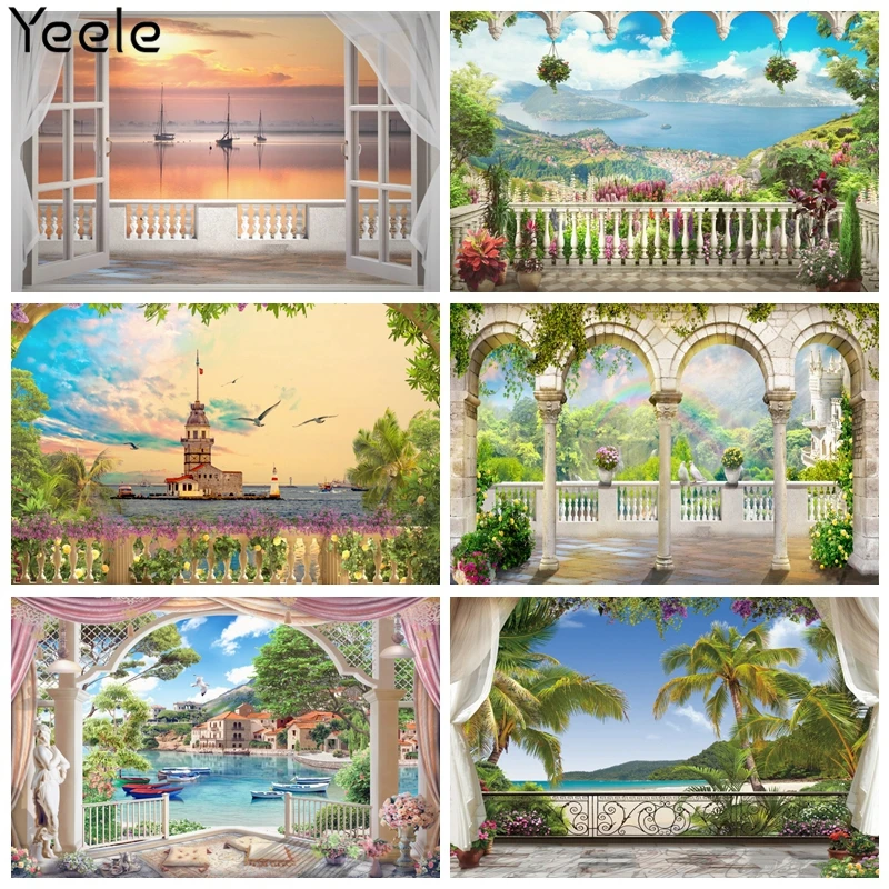 Фон Yeele для фотосъемки с изображением пейзажа летней деревни городского портрета