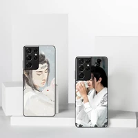 the untamed wangxian bunnies phone case for samsung a51 a32 a52 a71 a50 a12 a21s s10 s20 s21 plus fe ultra