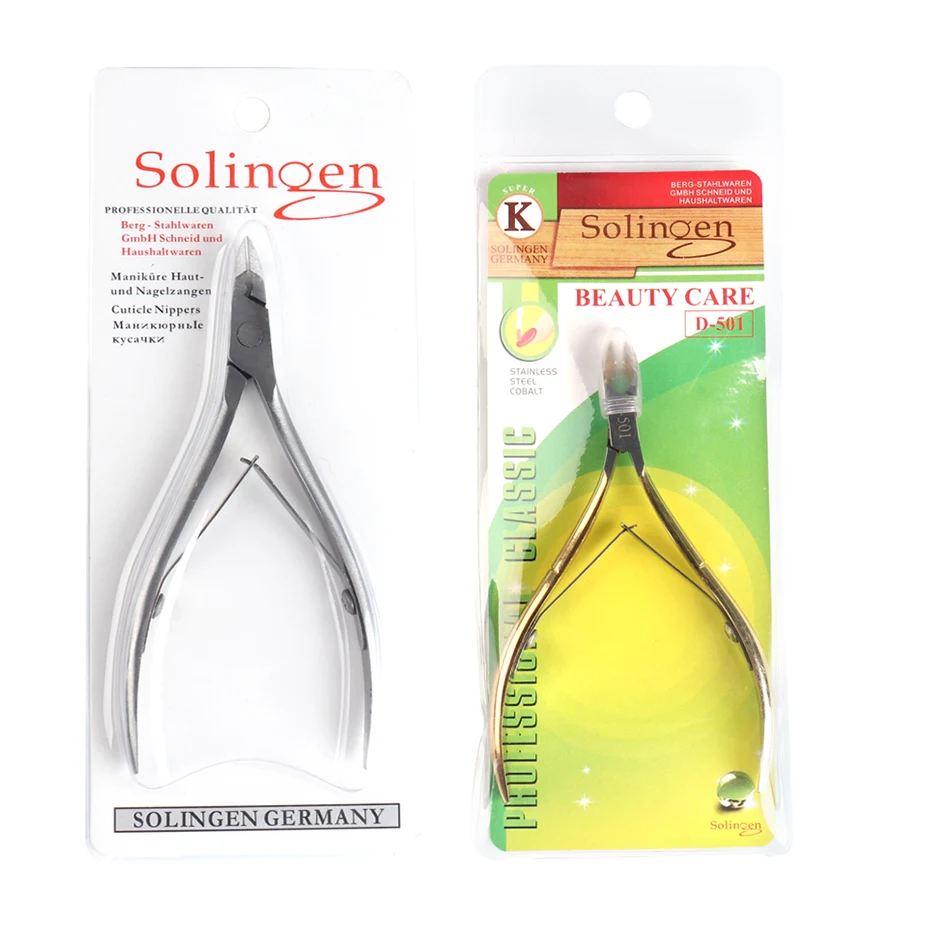Профессиональный щипчик для кутикулы ногтей золотистый Серебристый Пинцет