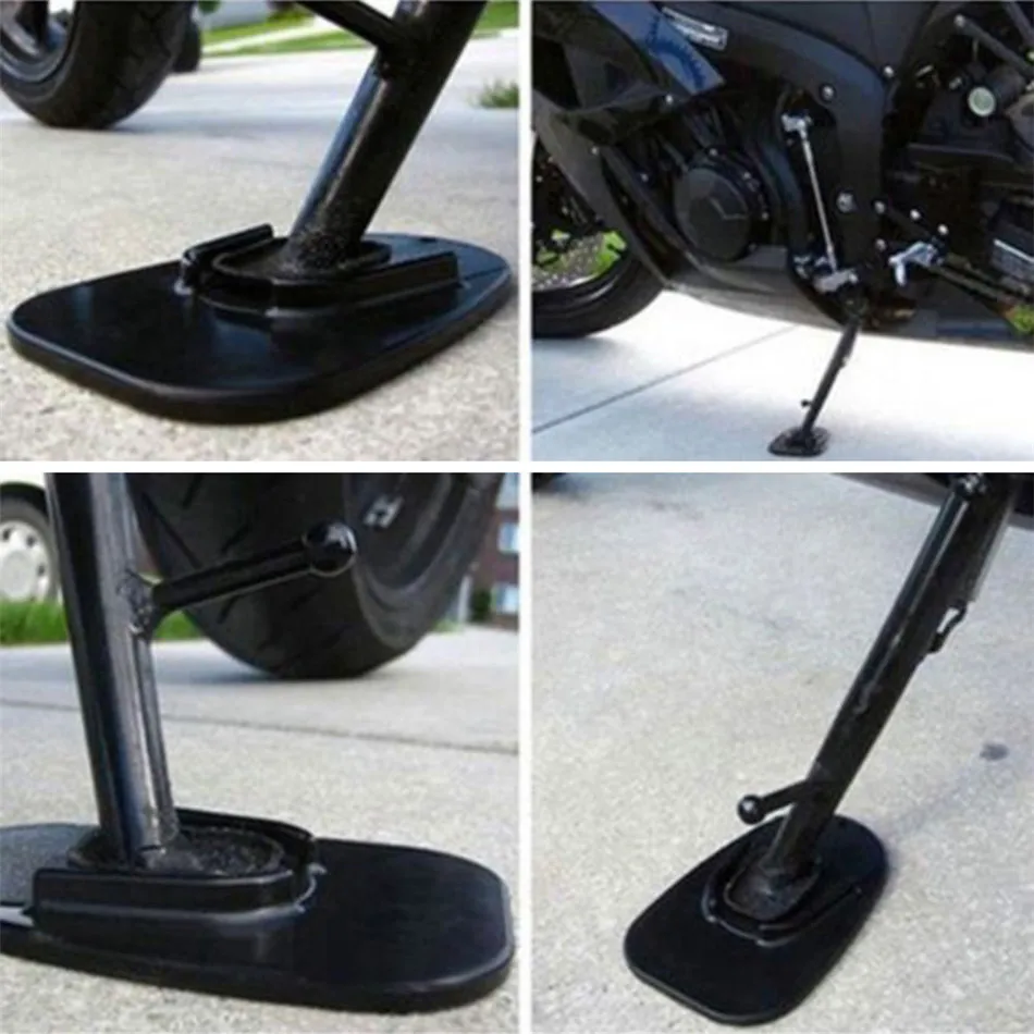 1 шт. черная универсальная мотоциклетная пластиковая боковая подставка для