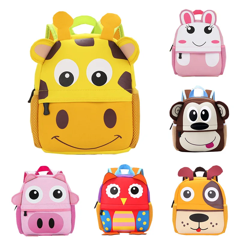2020 Новый 3D животных для детей от двух до восьми рюкзаки с фирменным дизайном