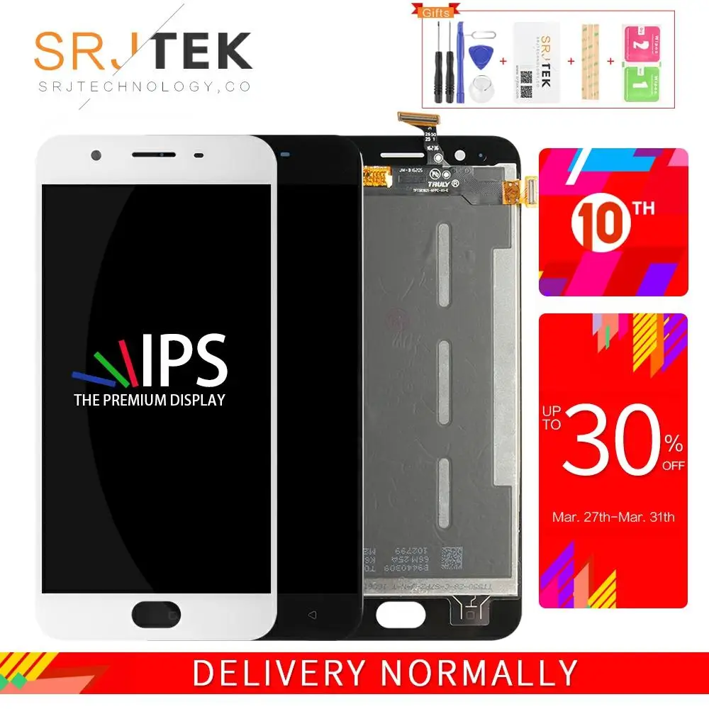 5 ''Оригинальный дисплей для OPPO F1S LCD сенсорный экран дигитайзер Рамка Oppo A59