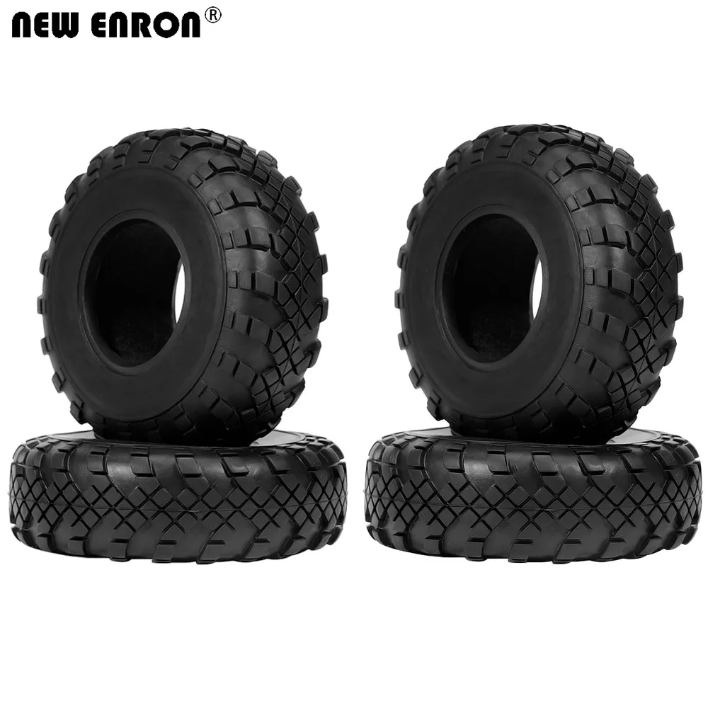 

NEW ENRON 1.9inch 110mm Rubber Tyre Tires 4Pcs For RC 1/10 Crawler Car Axial SCX10 II 90046 TF2 Tamiya CC01 D90 Traxxas TRX4 T6