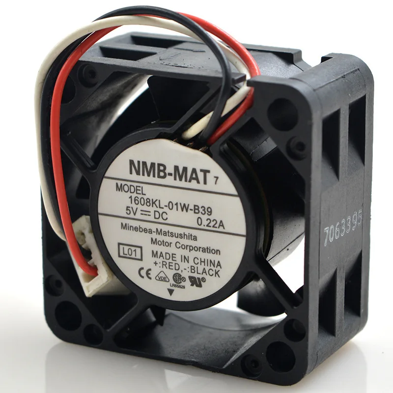 Для НМБ 1608 KL 01W B39 5V 0.22A40*40*20 мм 4020 3 провода Вентилятор охлаждения|Кулеры и системы