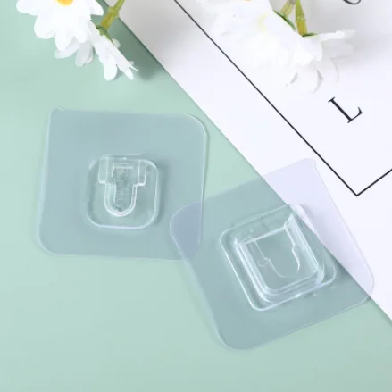 Двусторонние клейкие настенные крючки настенная вешалка прозрачная присоска