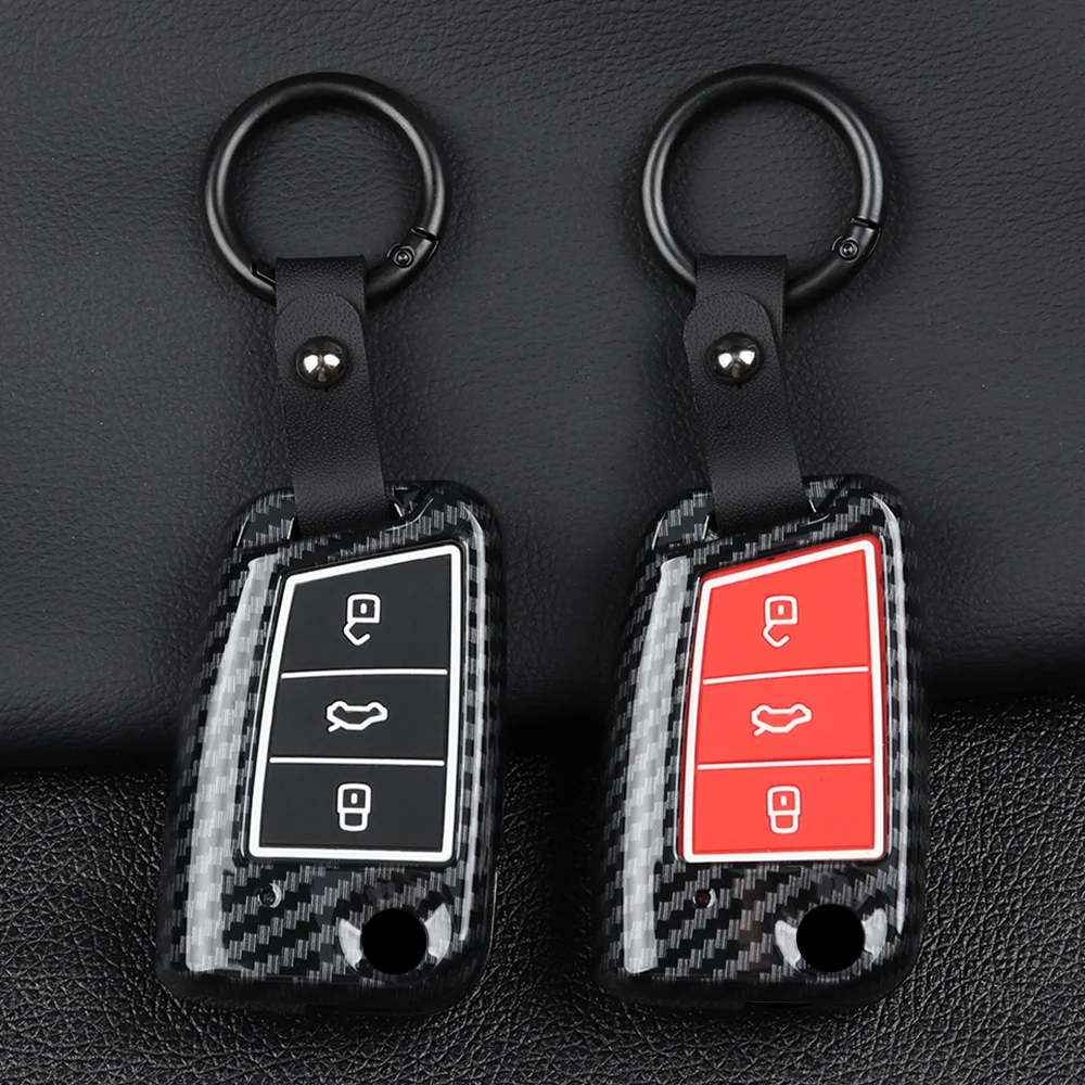 

ABS Car Key Cover Case For Volkswagen VW Golf 7 MK7 Tiguan MK2 for Skoda Octavia 3 A7 Kodiaq Seat Leon 5F MK3 Ateca Accessories
