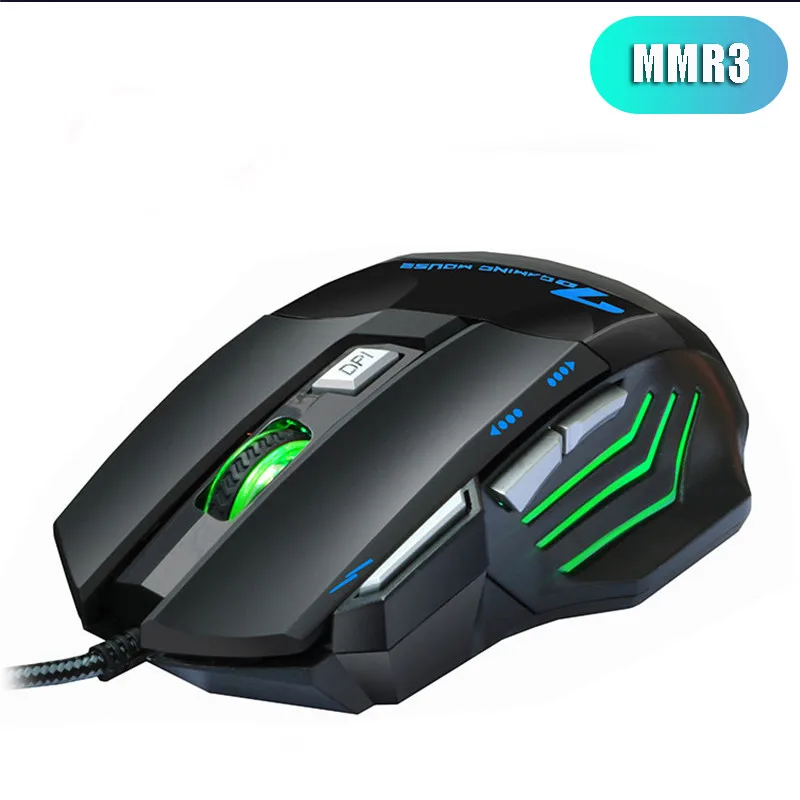 MMR3 black ZUOYA игровая мышь USB Проводная оптика Micel светодиодный с подсветкой игра Mause для ПК ноутбука pro gamer - Цвет: MMR3 black
