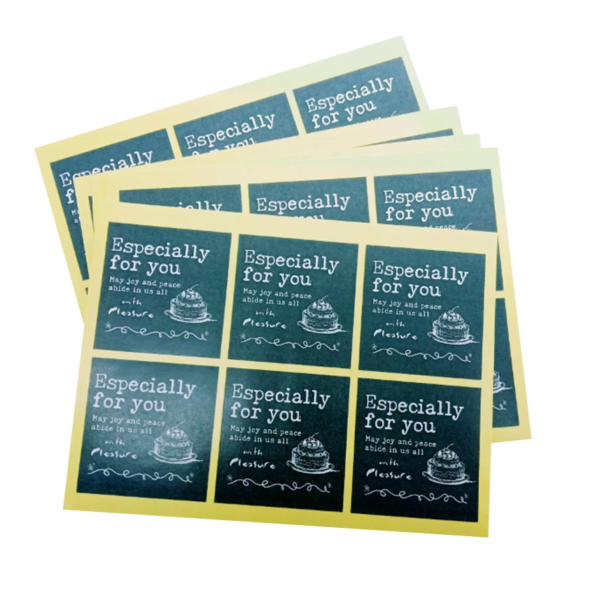 

600pcs Black large size especially for you cake sticker DIY Paper Label Kraft Stickers Scrapbooking free shipping