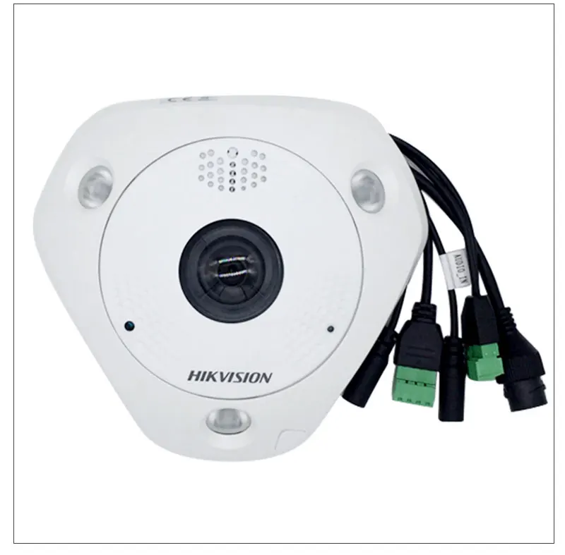 HIKVISION DS-2CD63C5F-IHVS Замена DS-2CD63C2F-IVS водонепроницаемый 12MP рыбий глаз ip-камера Встроенный микрофон динамик H.265 PoE