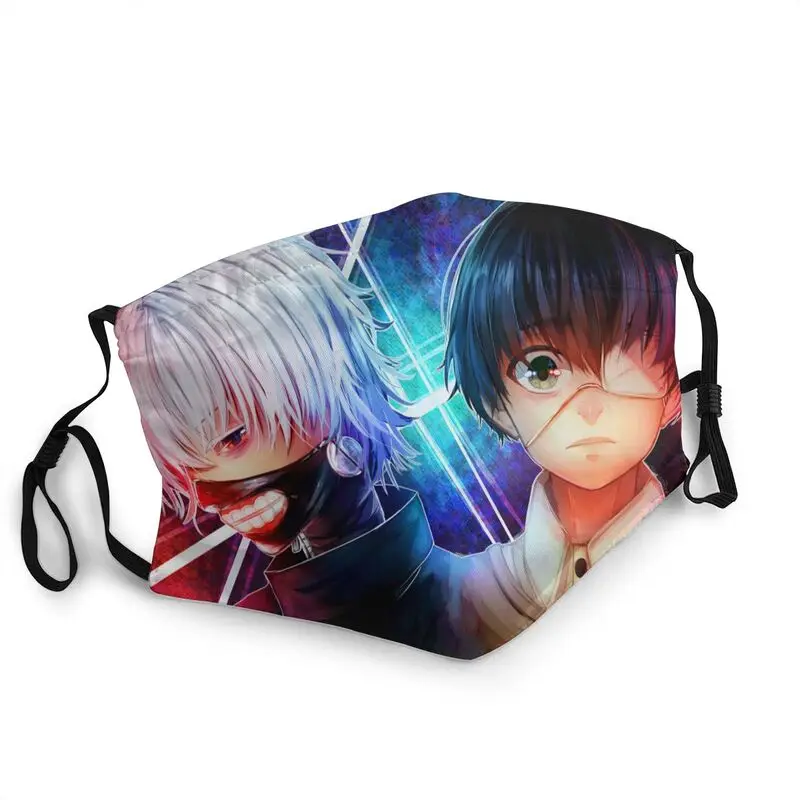

Fashion Tokyo Ghoul Reusable Mouth Face Mask Adult Anime Manga Ken Kaneki Mask Dustproof Protection Cover Respirator Muffle