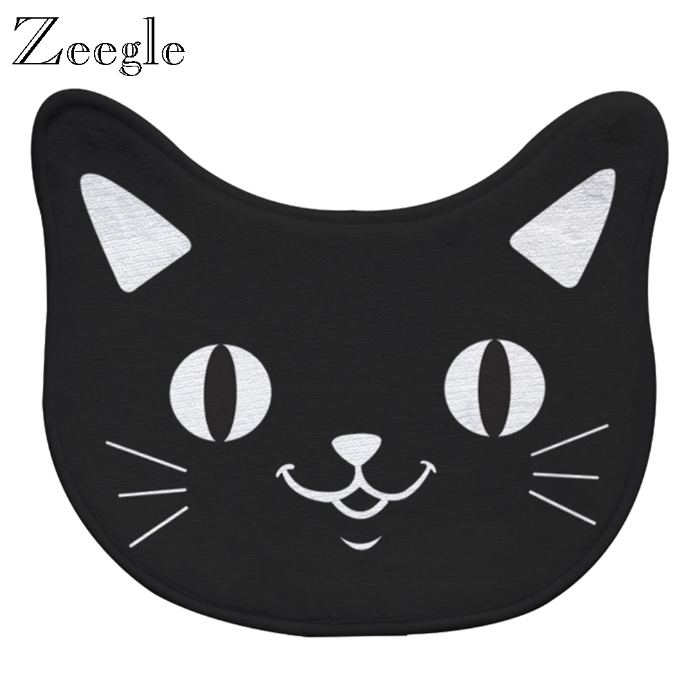 Zeegle Cat Doomat входной коврик для дома пола нескользящий ванной из полиэстера