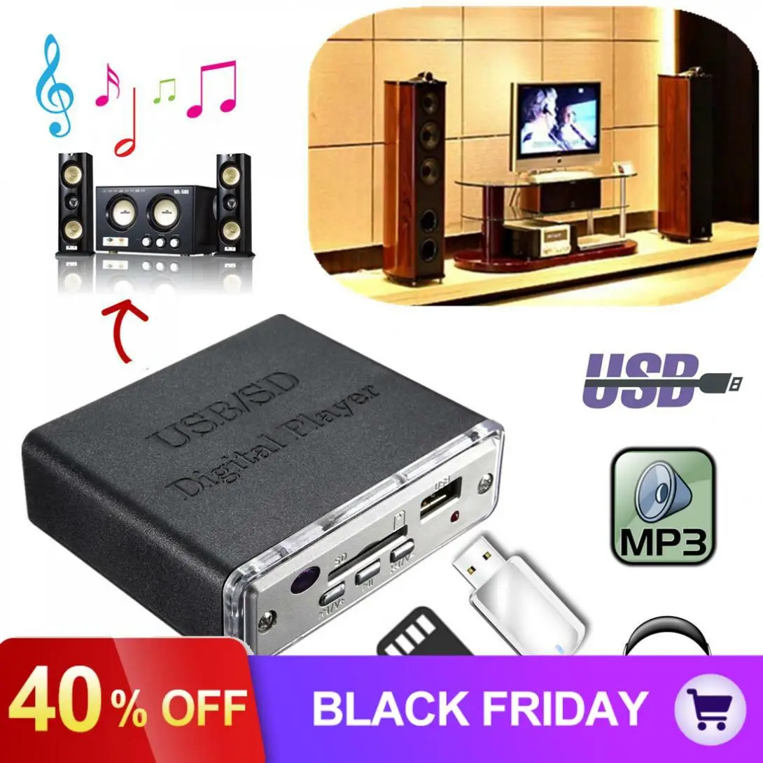 12V мини-мотоцикл авто стерео усилитель светодиодный USB/SD цифровой плеер, SD, MMC, MP3 USB Вход с пультом дистанционного управления