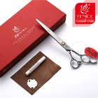 Профессиональные ножницы для груминга домашних животных Fenice 7,07,58,0 дюйма, японские легированные стальные ножницы для стрижки собаккошек, животных