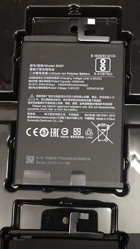 

High Quality For Xiao mi BM51 Battery 5400mAh In stock