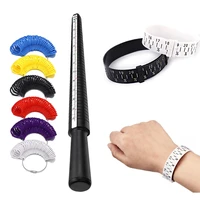 professional plastic gauge finger bracelet ring stick sizer mandrel stick jewelry measure wrist size tool jewelry measuring tool