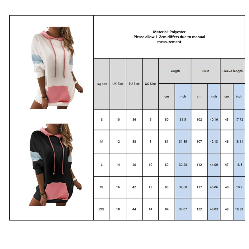 

Women Tops And Blouses Long Sleeve Patchwork Ladies Tee Shirt Autumn Spring Fashion Hooded Pocket Female Blouses Shirt D30