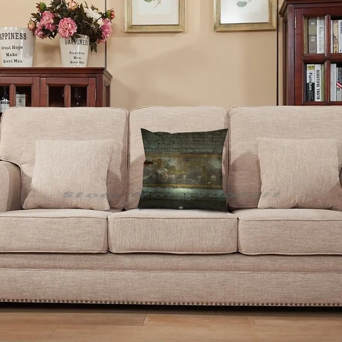 Чехол с изображением дракона и Лора наволочка из хлопка льна Csgo Golang классные