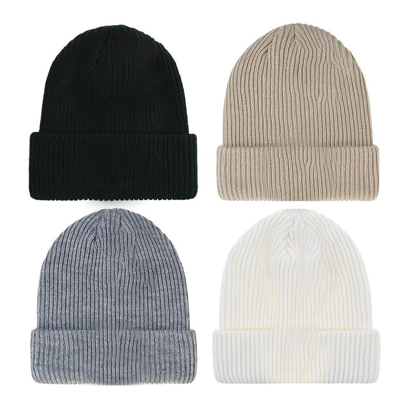 

Luxury Brand Winter men's and women's Hats Thick Knit Warm Beanie Windproof and Warm Riding Wool Stitched Knitted Pullover Caps