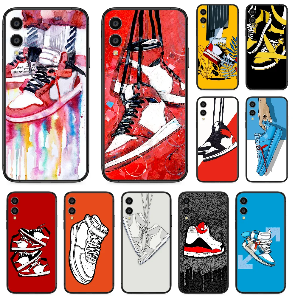 

Luxury Brand Sneakers Phone case For Huawei Honor 6A 7A 7C 8 8A 8X 9 9X 10 10i 20 Lite Pro Play black Prime Painting Waterproof