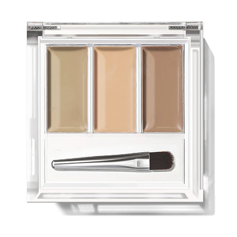 Оптовая продажа 3 цвета консилер Палитра крем текстура покрытие акне пятна