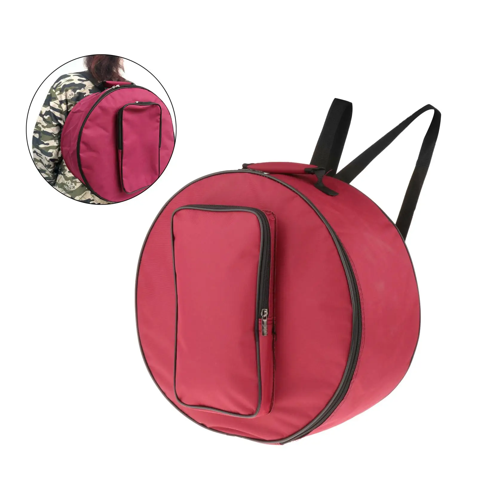 

Durable Red Drum Bag Backpack Case Cover Snare Drum Bag Instrument Accessories