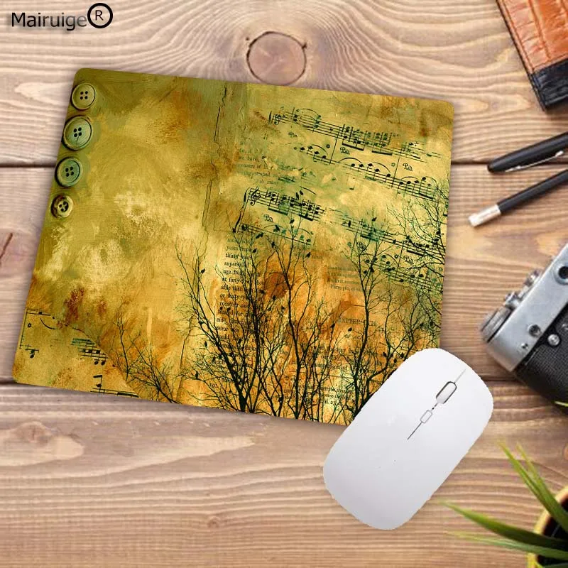 22X18CM Mairuig музыкальная нота DIY Художественный коврик для мыши плеер игровая клавиатура Pad компьютер планшет Pad Размер 22X18 мм - Цвет: 22X18CM