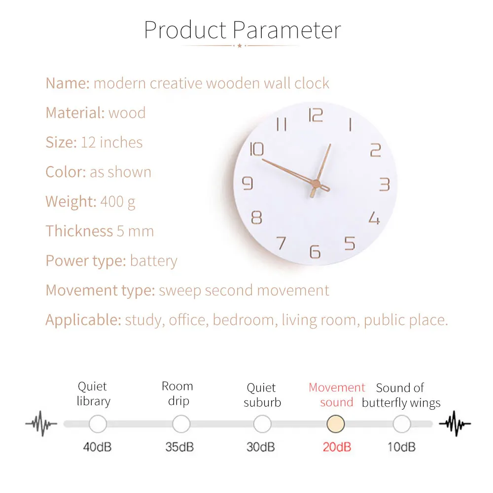 Скандинавские 3D деревянные большие настенные часы современный дизайн домашний
