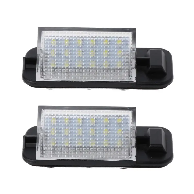 2x белый авто без ошибок 3528 SMD 18 светодиодный светильник номерного знака лампы для