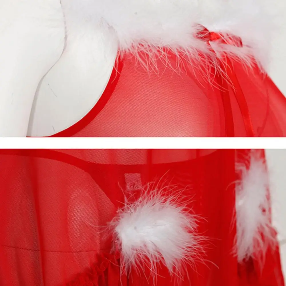 Хит рождественское Сексуальное белье на День святого Валентина ночная рубашка