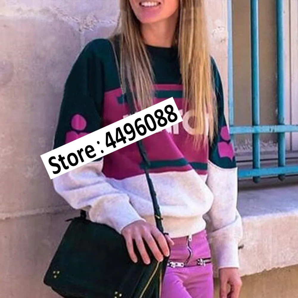 Свитшот женский оверсайз с буквенным принтом осенне зимний стильный свободный