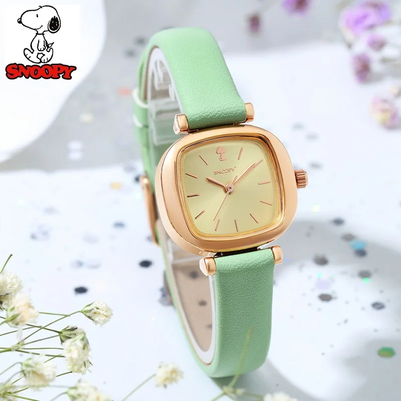 Оригинальные женские модные повседневные японские кварцевые наручные часы Snoopy